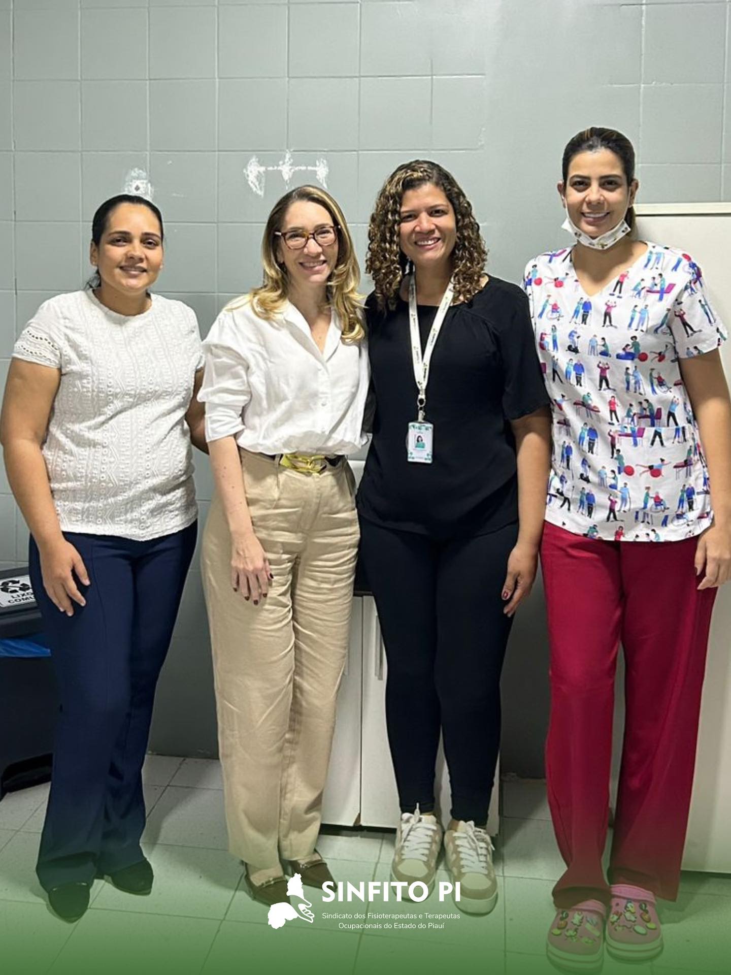  A presidente do SINFITO-PI, Letícia Evangelista, esteve presente reforçando o compromisso com os profissionais e com a qualidade do atendimento no HILP